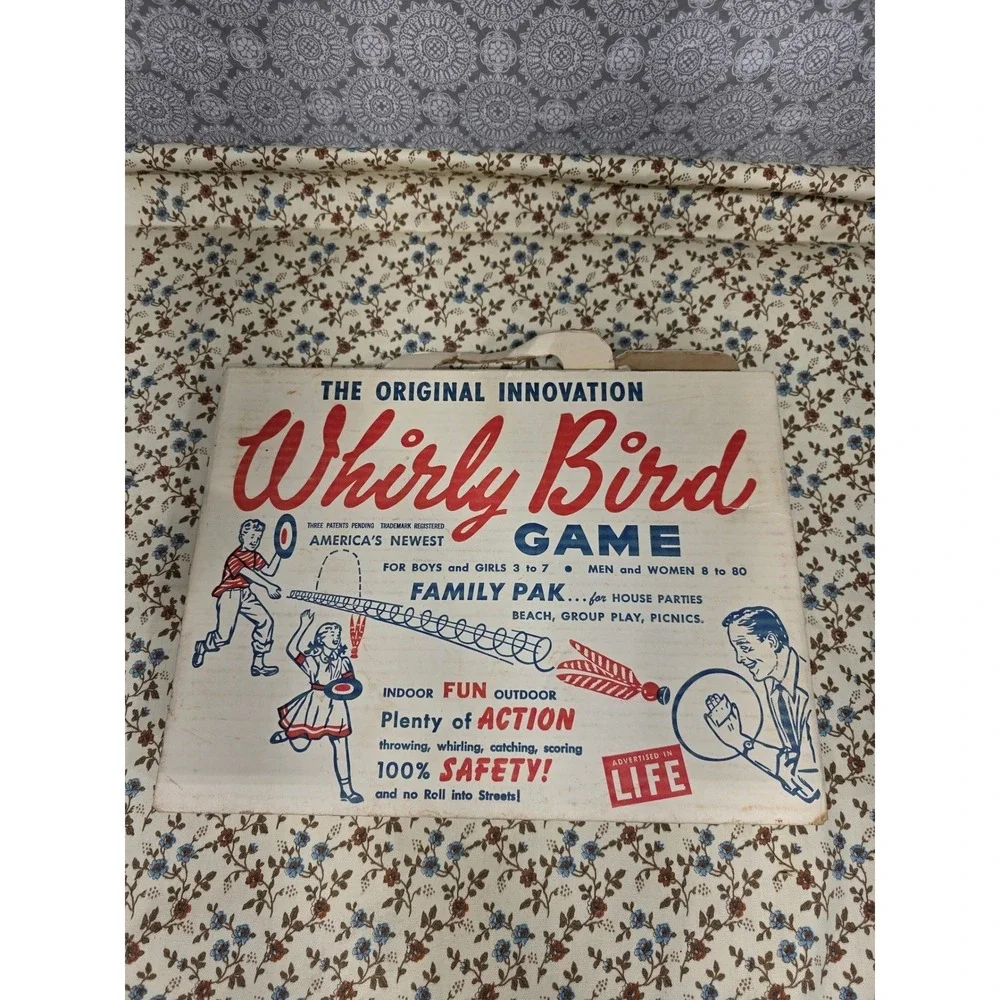 Vintage Whirly Bird Game The Original Innovation Toss Dart Game‎ 100% Safety